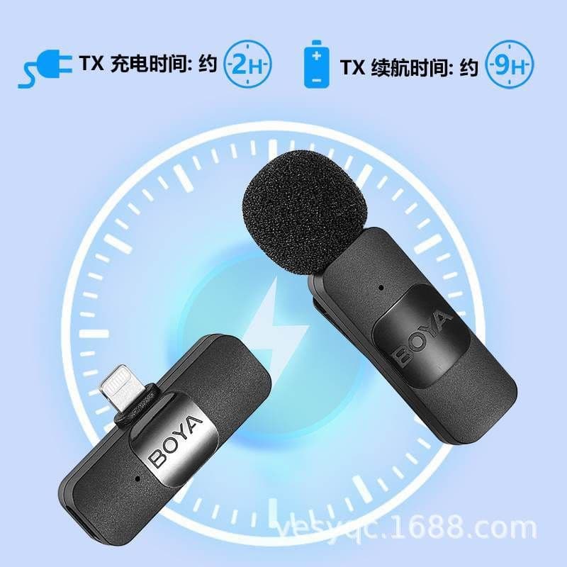 image-BOYA BY-V Wireless Lavalier Microphone - Apple