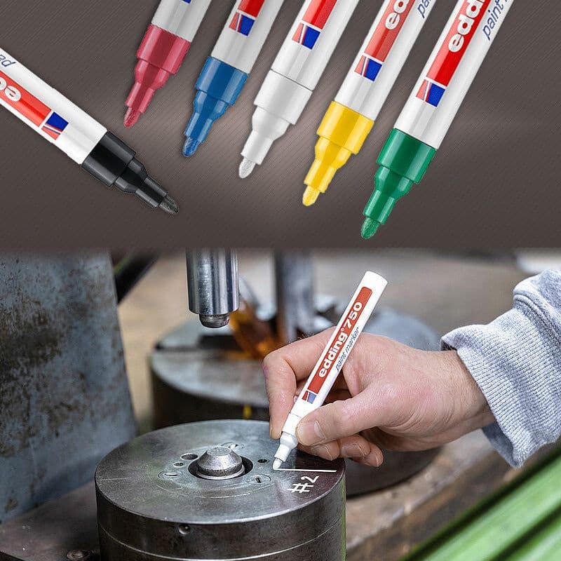 image-Edding 750 Paint Pen - Black 2-4mm Oil Marker