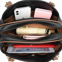 image-Cross-border women's bag 2023 new all-match middle-aged mother's bag Korean version of color contrast single shoulder Messenger bag atmospheric handbag bag