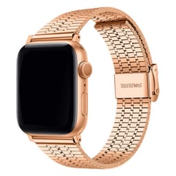 image-Apple Watch Metal Strap Fish Scale Seven Stainless Steel Double Safety Buckle