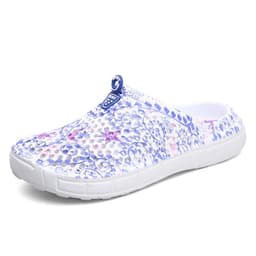 image-Women's Garden Clogs - Purple Flower EVA Size 42