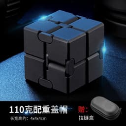 image-Yijie Metal Rubik's Cube - 155g Alloy Flip Toy, Golden Cap, Multi-Cap