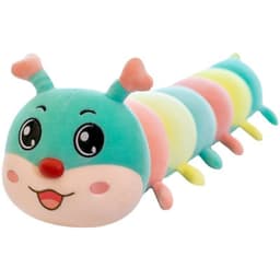 image-Colorful Caterpillar Plush Toy Doll Sleeping Pillow Girls Cute Super Soft Doll Cloth Doll Leg Leg