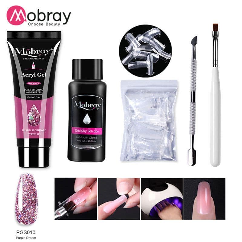 image-Manicure Crystal Extension Glue Set 5-Piece Full Set Explosive Style Nail Tools