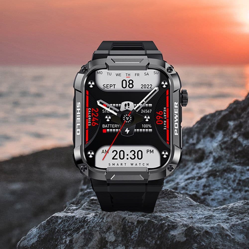image-Zongxin MK66 HD Smartwatch Large Screen Bluetooth Call Music Outdoor Waterproof Pedometer