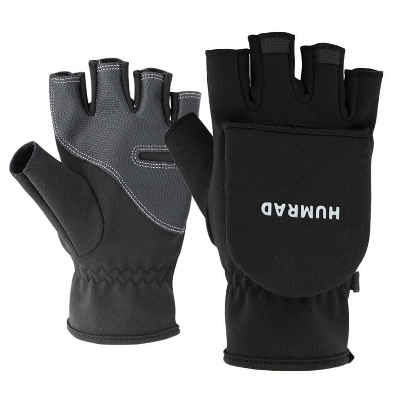 image-HUMRAD Gloves - Half Finger Flip XXL Polar Fleece
