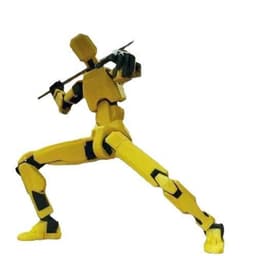 image-YQ 13-14cm 3D Printed Articulated Toy Soldier - Transparent/Purple