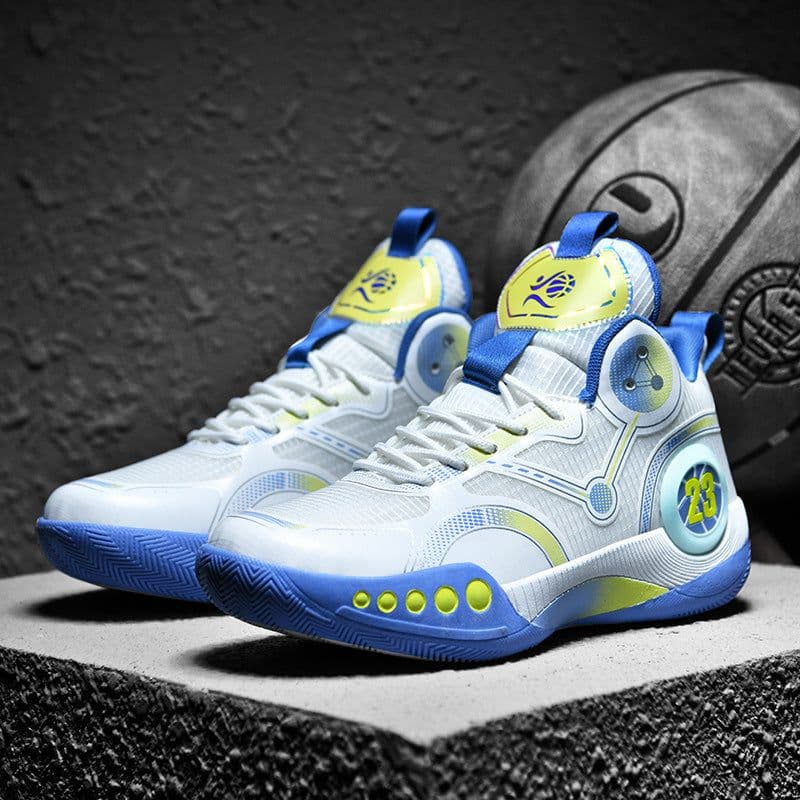 image-Zodi Basketball Shoes - High Top, Shock-Absorption, Breathable