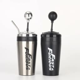 image-Factory direct supply 304 stainless steel thermos cup speed and passion gear cup vacuum double-layer large-capacity car cup