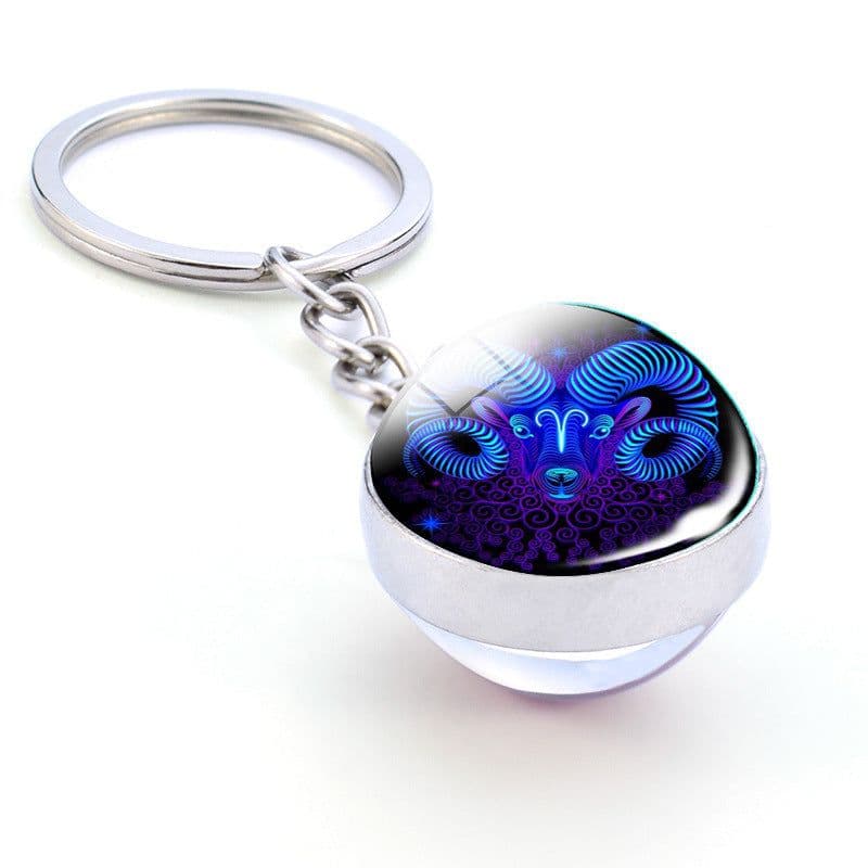 image-Constellation Keychain - Double-sided Glass Ball