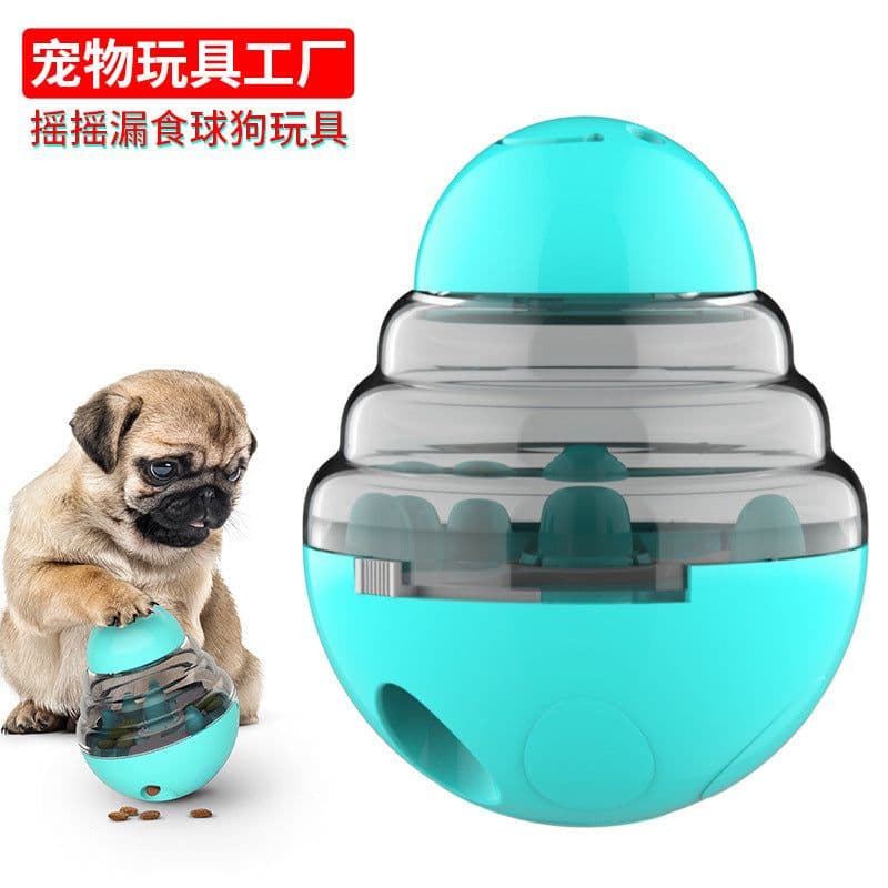 image-Pet Products Factory Wholesale Company New Dog Biting Toys Tumbler Feeder Leaky Eating Ball