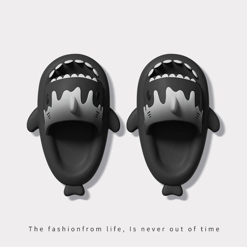 image-CHEDOIR Shark Slippers - Pink EVA Non-Slip Sandals Unisex