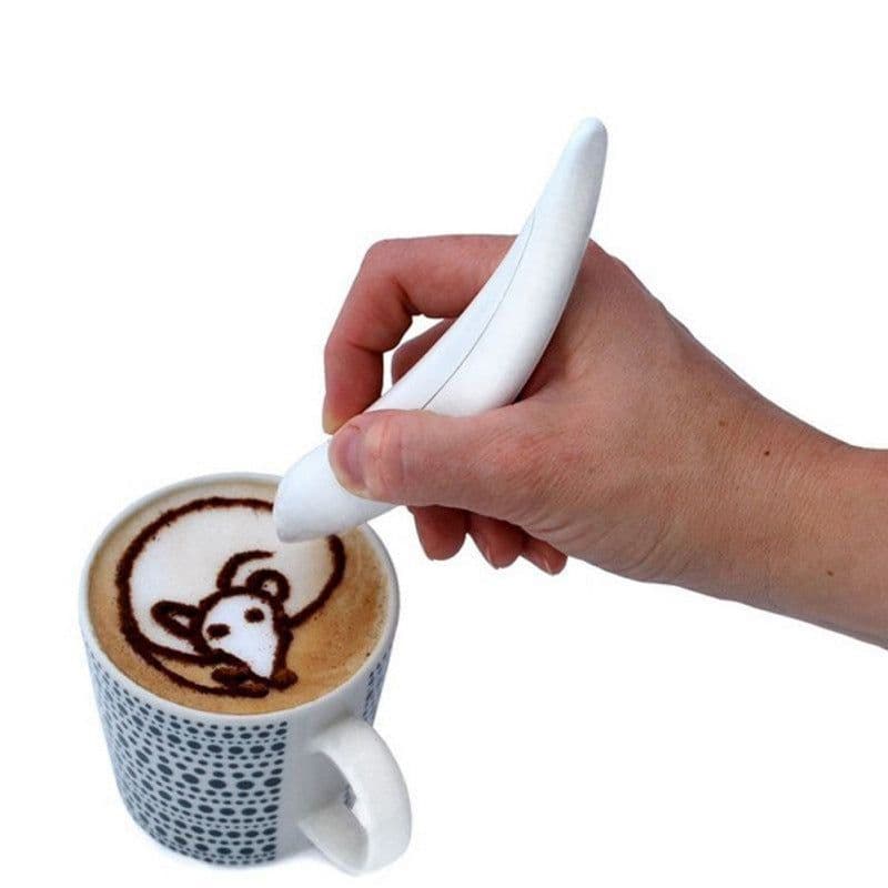 image-DIY Coffee Flavored Carving Pen for Cake Baking Bird Design (69 characters)