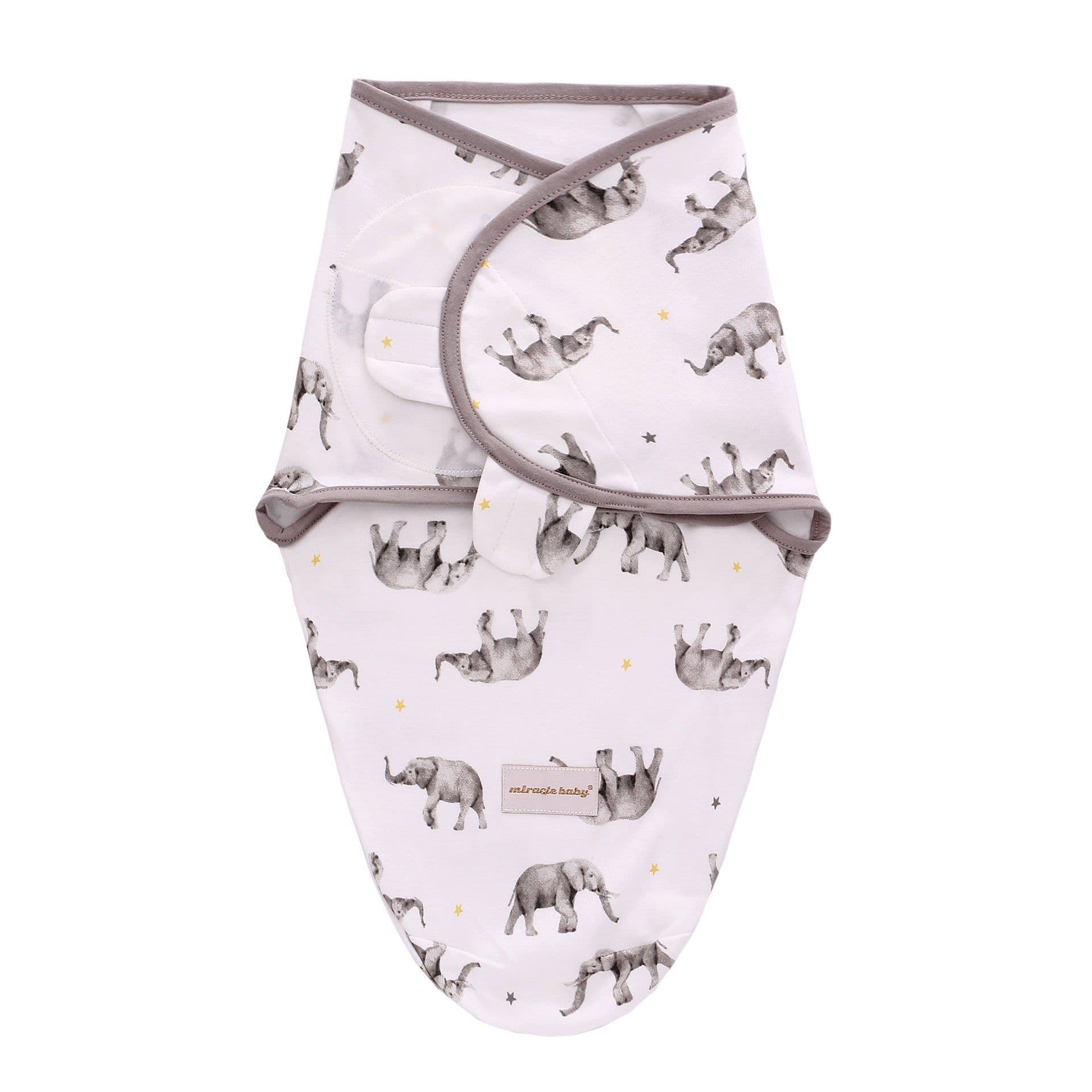 image-Miracle Baby Swaddle Wrap - Large 75*60cm Pure Cotton Newborn