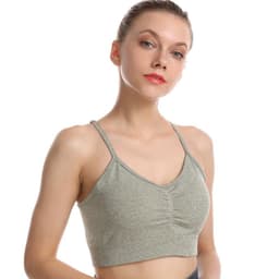 image-Yoga Suit Set - Green Spandex Leggings, Sports Bra, L Size
