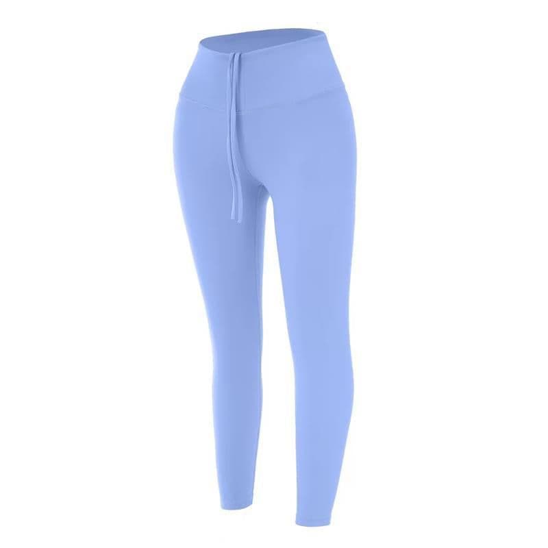 image-Backless Yoga Set - Women's 3/4 Sleeve Top & Pants