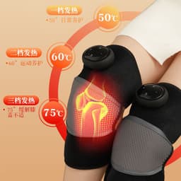image-Canson Knee Massager - Electric Heating Wireless Black