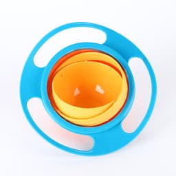 image-Flying Saucer 360-Degree Rotating Baby Bowl - Non-Spill Fun Design