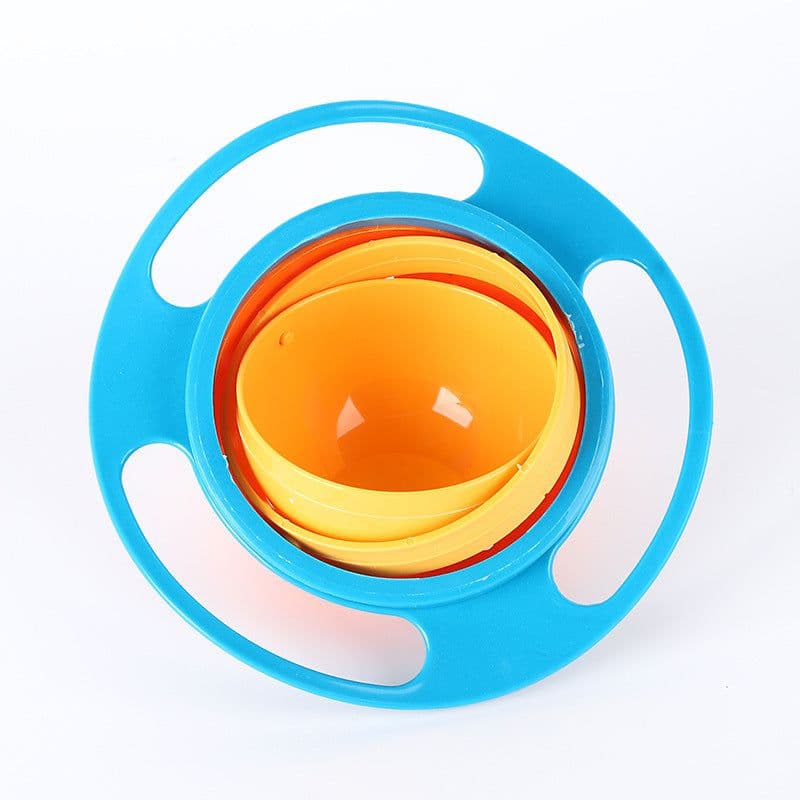 image-Flying Saucer 360-Degree Rotating Baby Bowl - Non-Spill Fun Design
