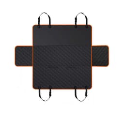 image-New Dog Car Seat Cushion, Anti-Scratch, Anti-Dirty Mat, Orange/Black Cloth, 137x147
