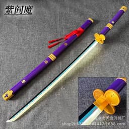 image-Demon Slayer Nichirin Wooden Sword - Green 103cm