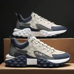 image-Cross-border wholesale sneakers 2023 new spring and autumn men's shoes casual breathable sports shoes men's thick-soled dad shoes
