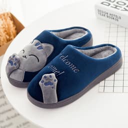 image-Cotton Slippers Women Men Couple Unisex Warm