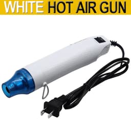 image-Color 110V Flat Plug US Standard Hot Air Gun Heat Shrink Film Soft Pottery Rubber Seal Convex Powder DIY Tool Manual Hair Dryer