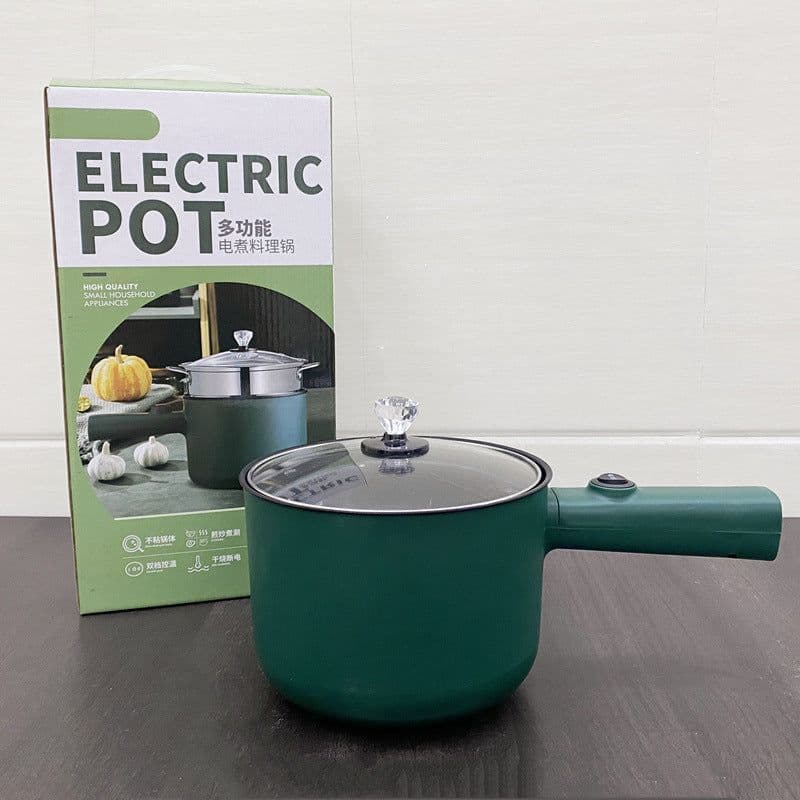 image-Electric Hot Pot - Stainless Steel Double Layer Non-Stick