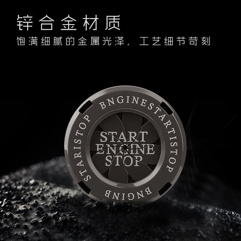 image-Universal Zinc Alloy Motorcycle Start Button Protection Cover - Ignition Switch Ring