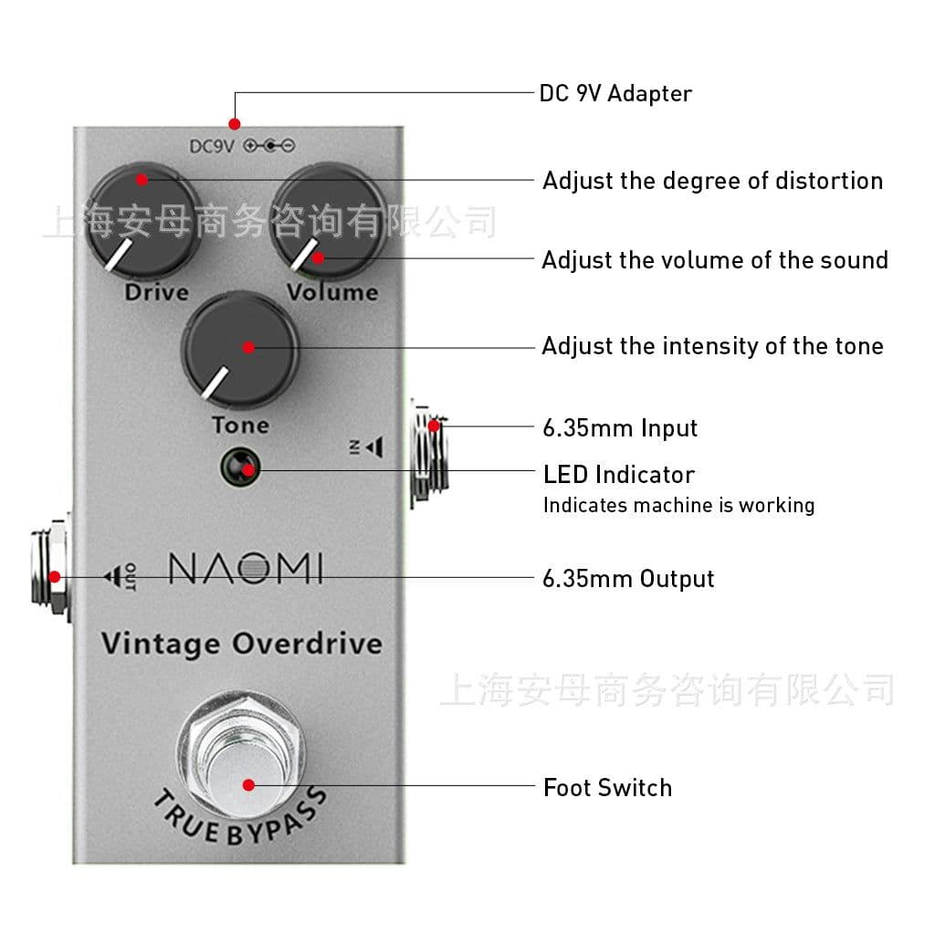 image-NAOMI Mini Electric Guitar Pedal Overload