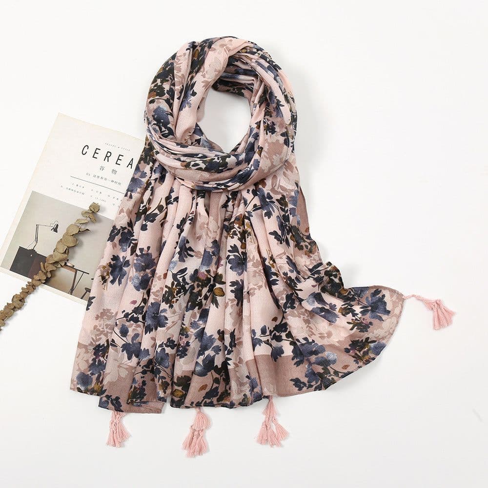image-Japanese/Korean Butterfly Print Sun Protection Scarf, Beach Towel, 180x90cm