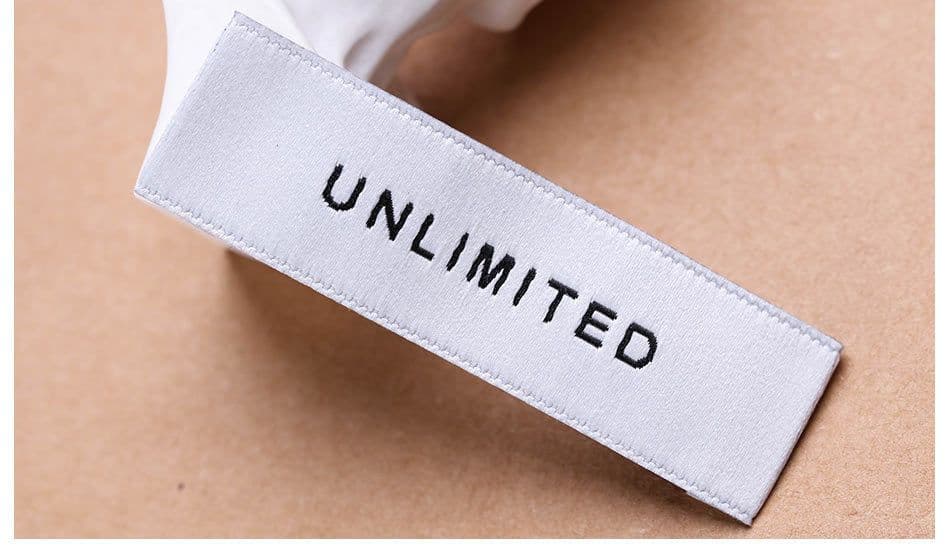 image-Woven Label - Polyester Pink Custom