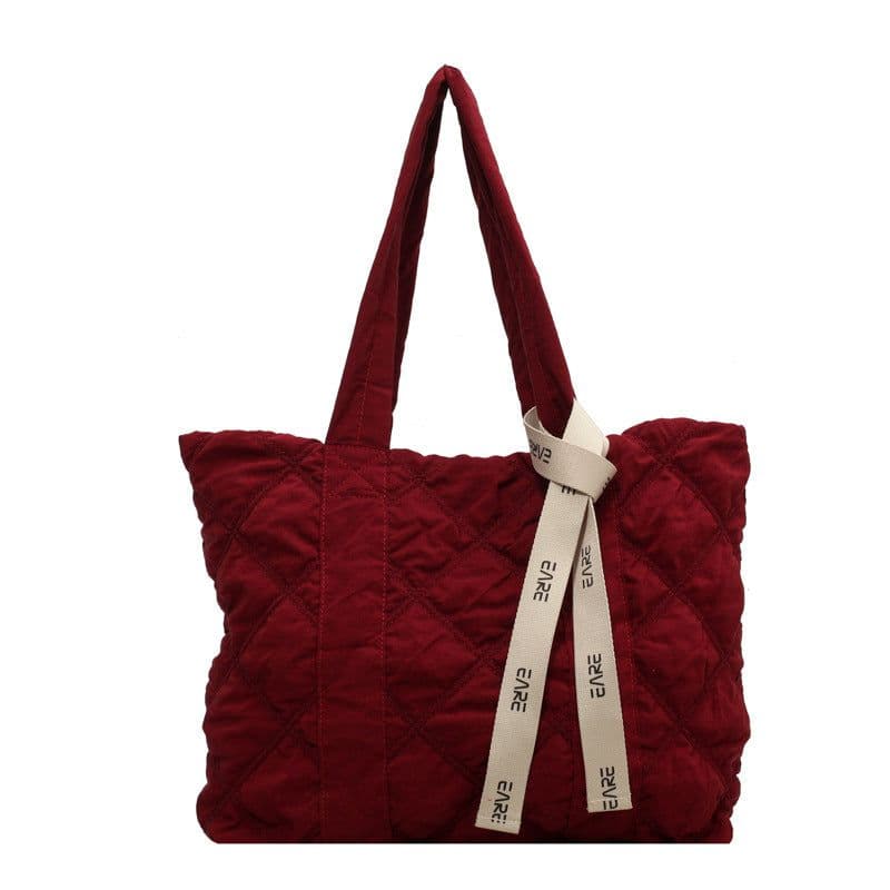 image-Smart Camp Tote Bag - Light Beige Nylon Large