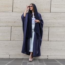 image-Polyester Bright Satin Robe - Dark Pink Long Sleeve