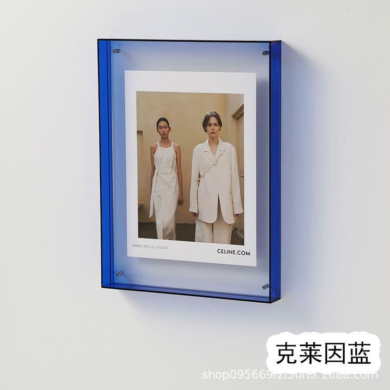 image-Acrylic Photo Frame - Table or Wall Mount