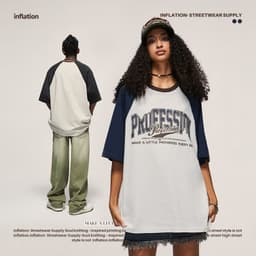 image-INF Men's T-shirt Letter Print White Marble XL