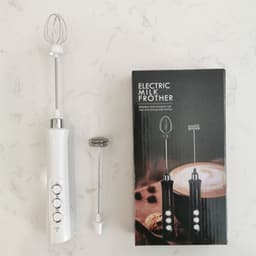 image-USB Rechargeable Handheld Egg Beater Milk Frother Stirrer