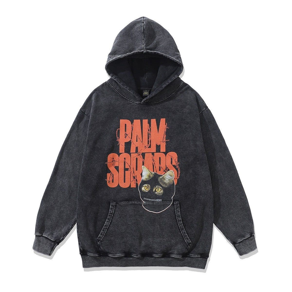 image-Cotton Fleece Hoodie - Kangaroo Pocket Loose Fit XXL