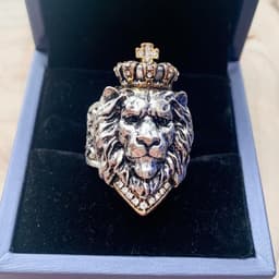 image-Huishun Lion Head Ring Titanium Steel Adjustable