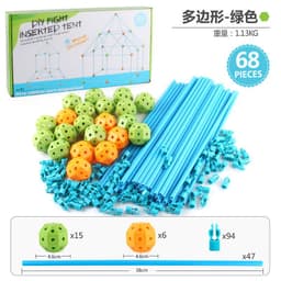 image-Cheng Ke Children's Construction Castle 68PC - DIY