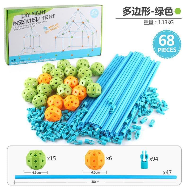 image-Cheng Ke Children's Construction Castle 68PC - DIY