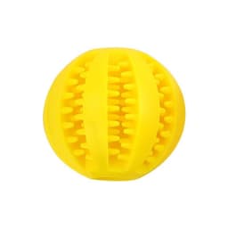 image-Hartley Chew Toy Watermelon Ball, Yellow Rubber, 7cm, for Dogs