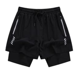 image-Men's Basketball Shorts - Grey Nylon Quick-Dry Loose