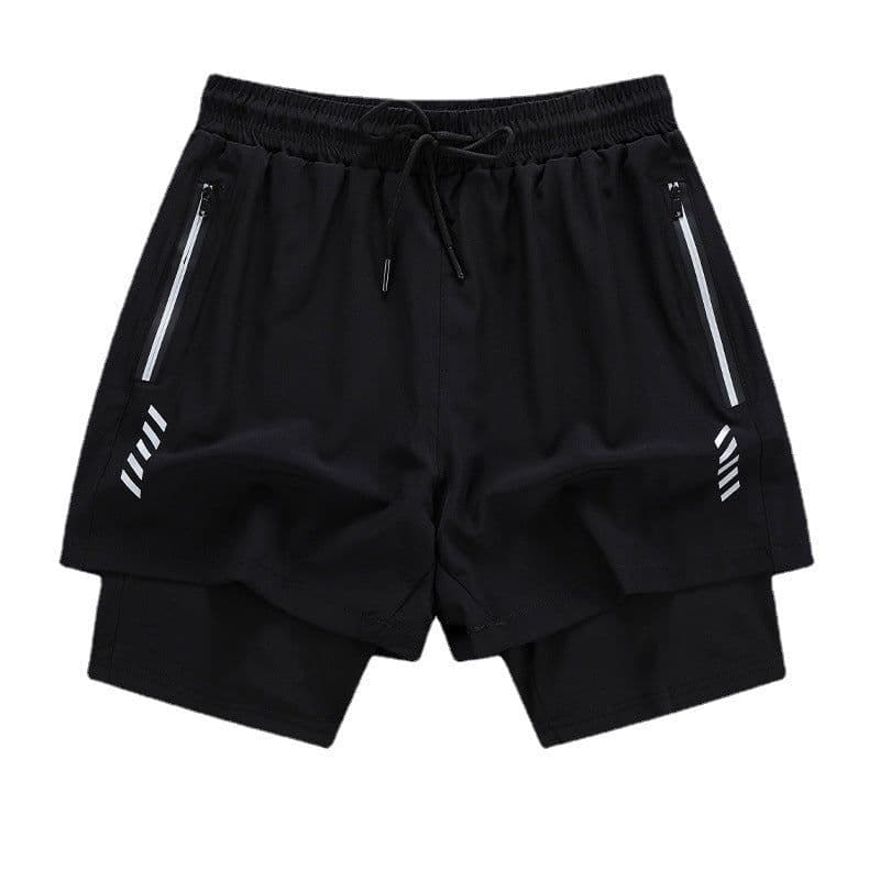 image-Men's Basketball Shorts - Grey Nylon Quick-Dry Loose