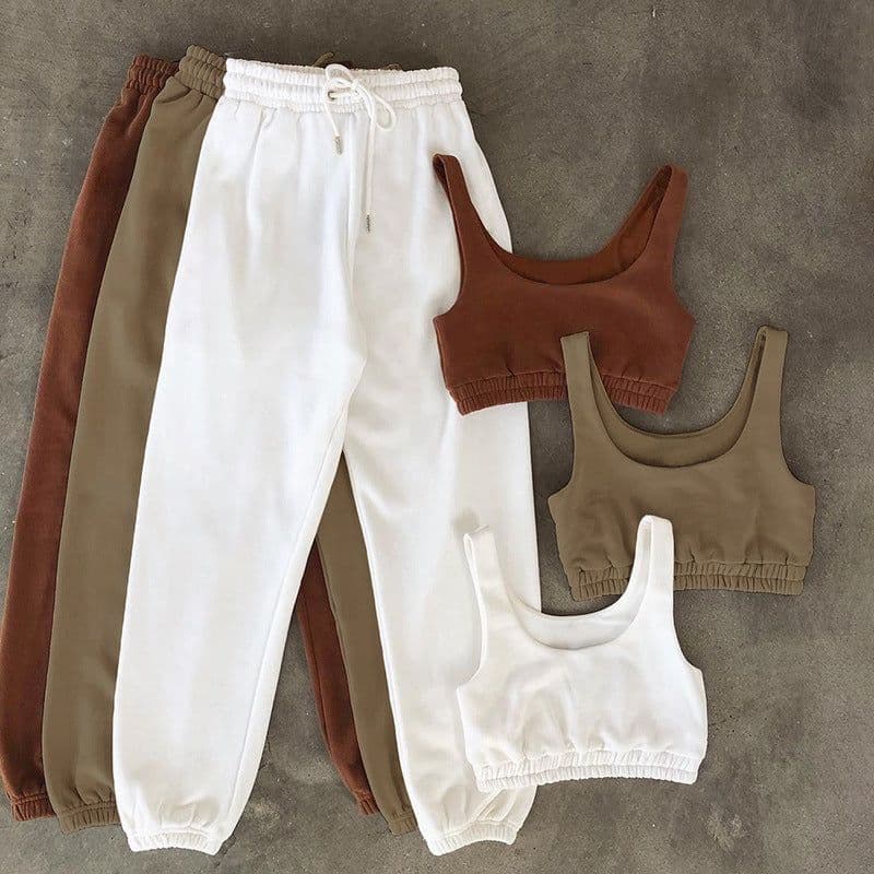 image-2023 Brown Two-Piece Women's Casual Trouser Suit - Summer 2021