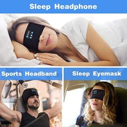 image-Bluetooth 5.0 Music Sleep Eye Mask Detachable Key Body Yoga Sweat Absorbing Headband Outdoor Running Bluetooth Headband