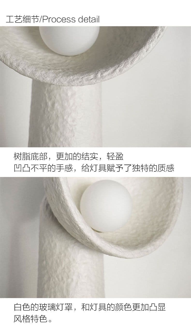 image-Japanese Wabi-Sabi Retro Wall Lamp Zen 32CM LED Resin