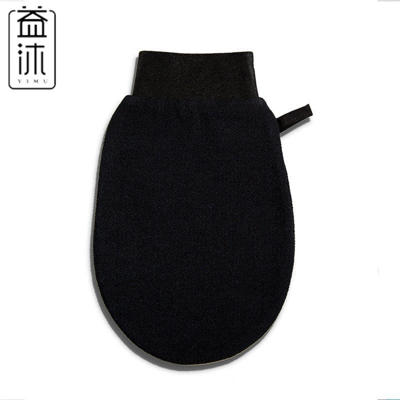 image-Yi Mu Bath Gloves - Black Viscose 14x21cm