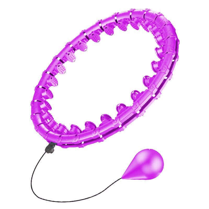 image-Adjustable Hula Hoop Iron Sand - Purple
